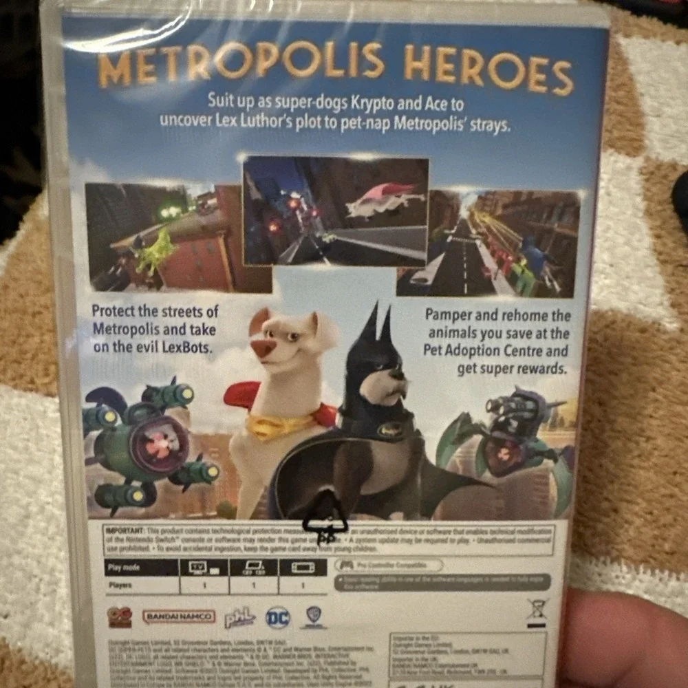 Nintendo Switch DC League of Superpets The Adventures of Krypto & Ace SEALED